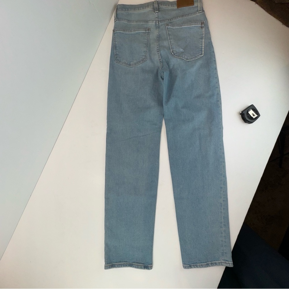 Madewell The Perfect Vintage Straight Jean in Danby Wash: Knee-Rip Size 26 NWOT - Picture 12 of 16